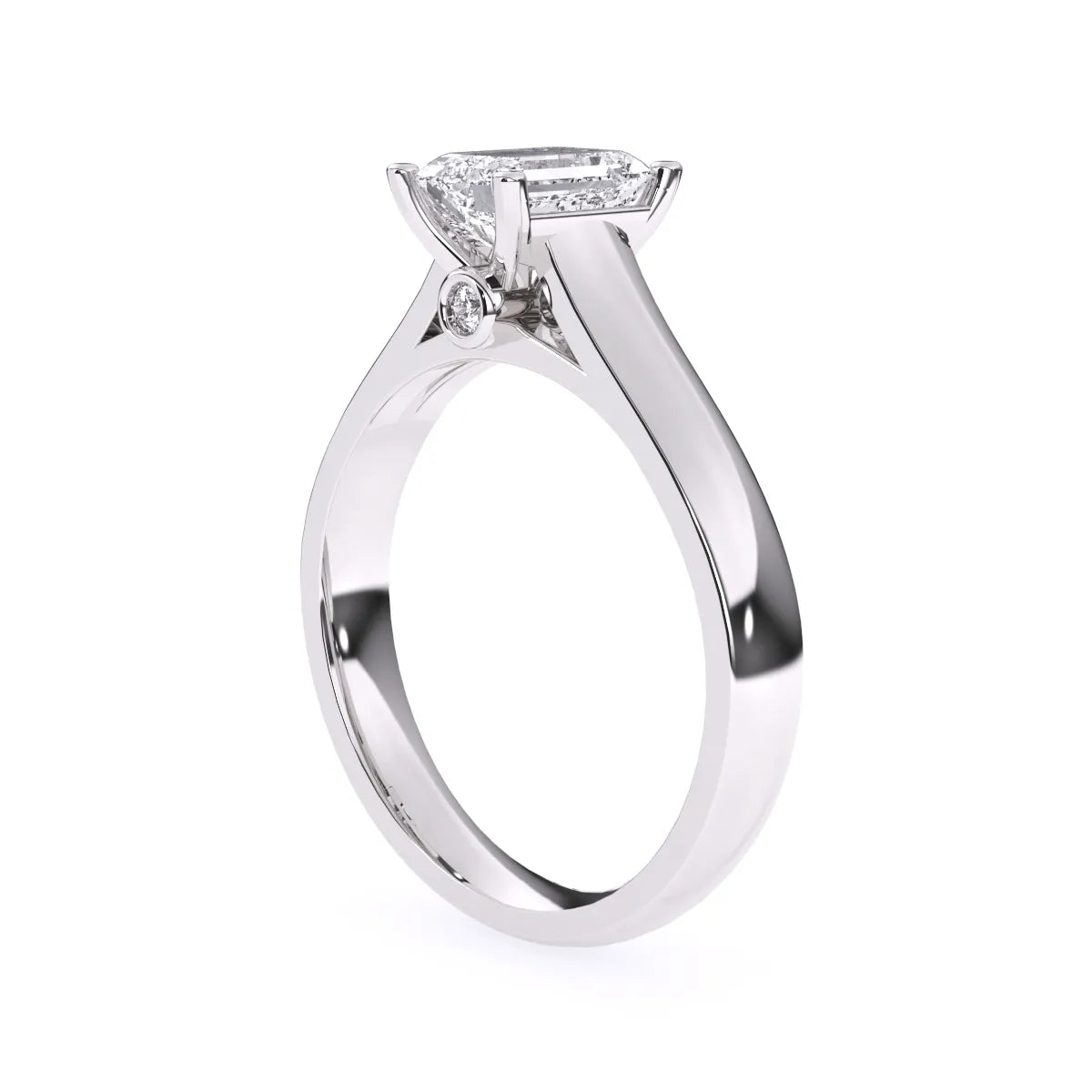Timeless Four Prong Emerald Diamond Ring