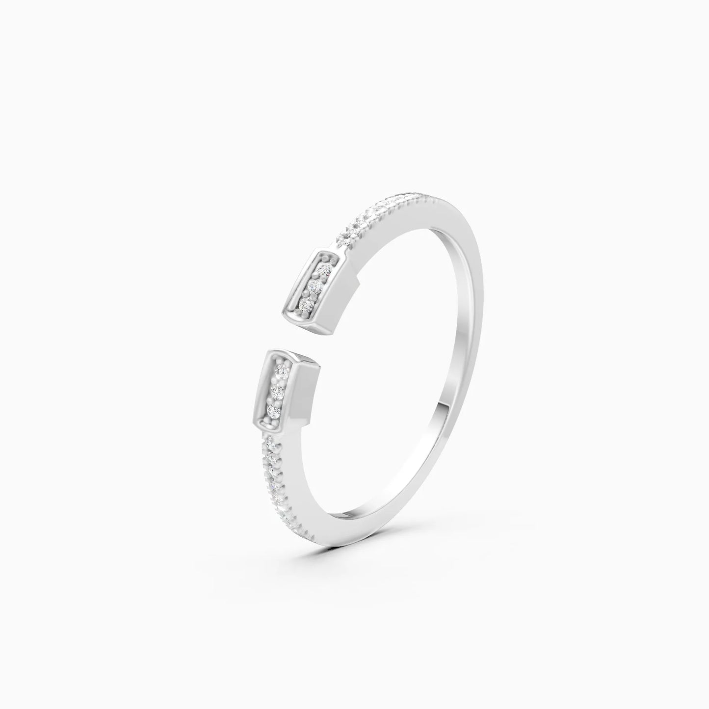 Minimalist Open-Top Lab Grown Diamond Ring