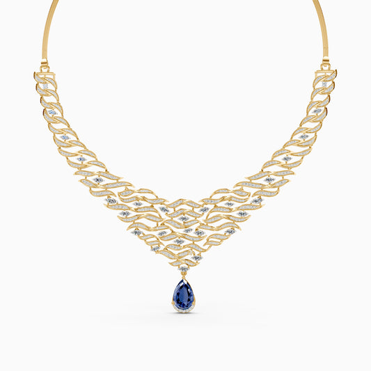 Ocean Embrace Lab Grown Diamond Necklace