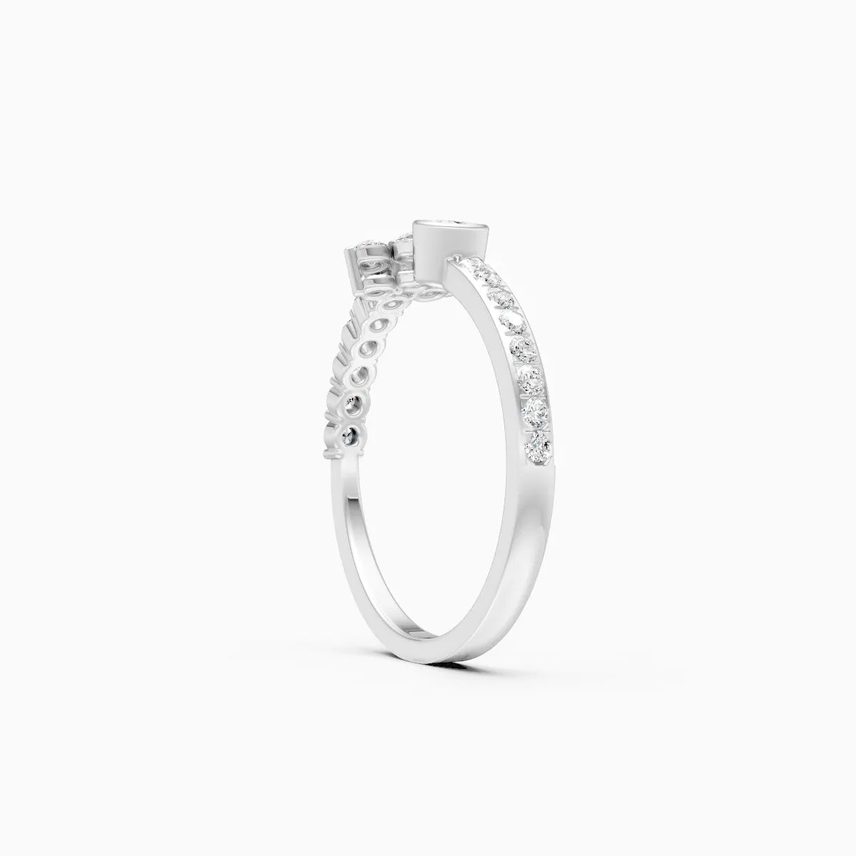 Round Minimalist Lab grown Diamond Ring