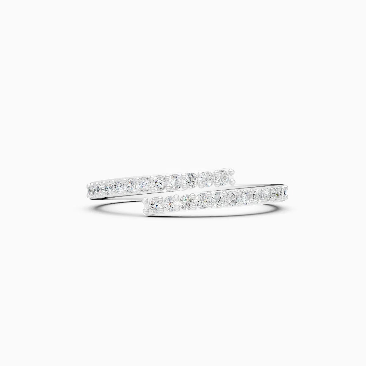 Split Bar Shine Diamond Ring