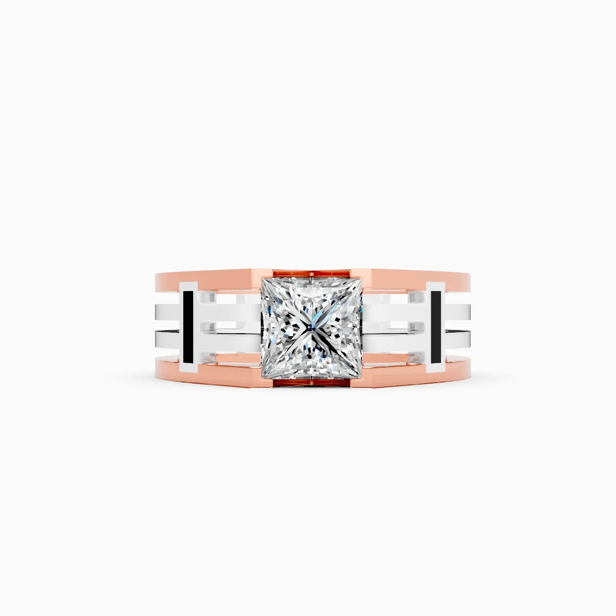Powerful Princess Cut Lab Grown Diamond Ring