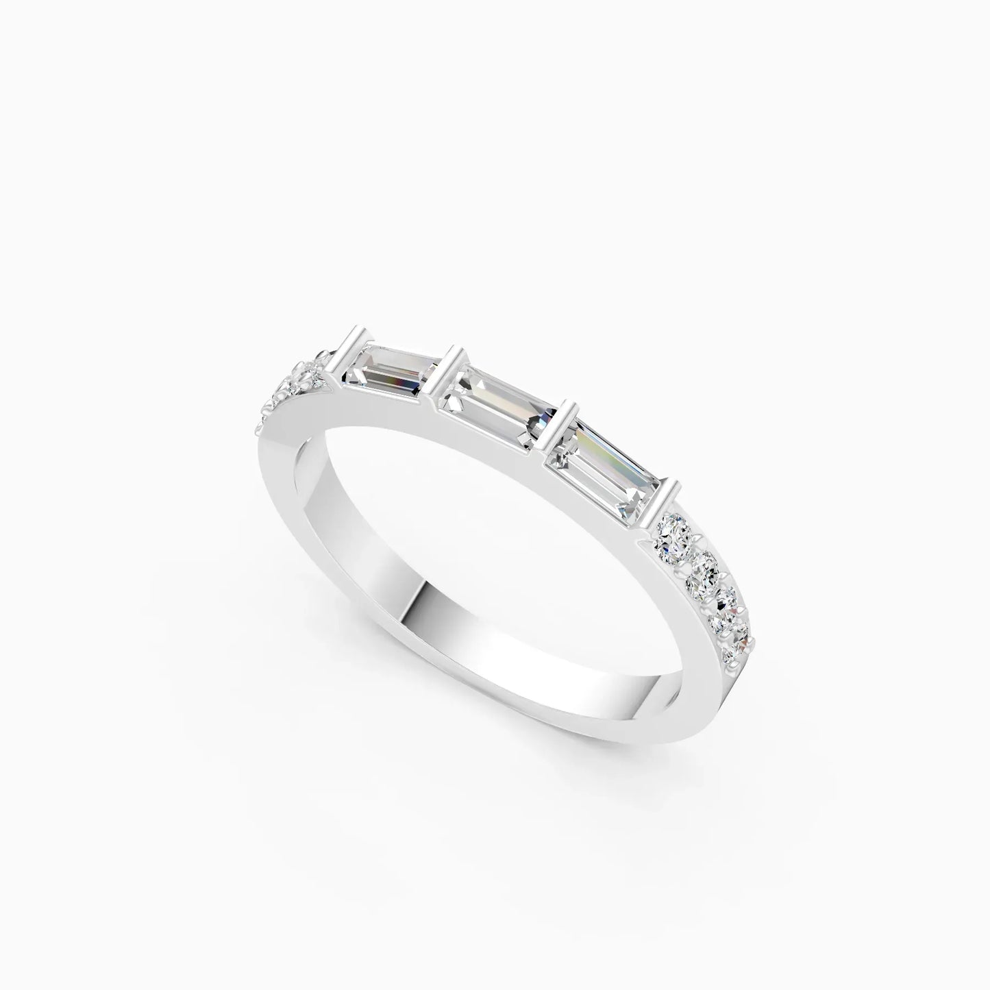 Lab Grown Diamond Half Eternity Band
