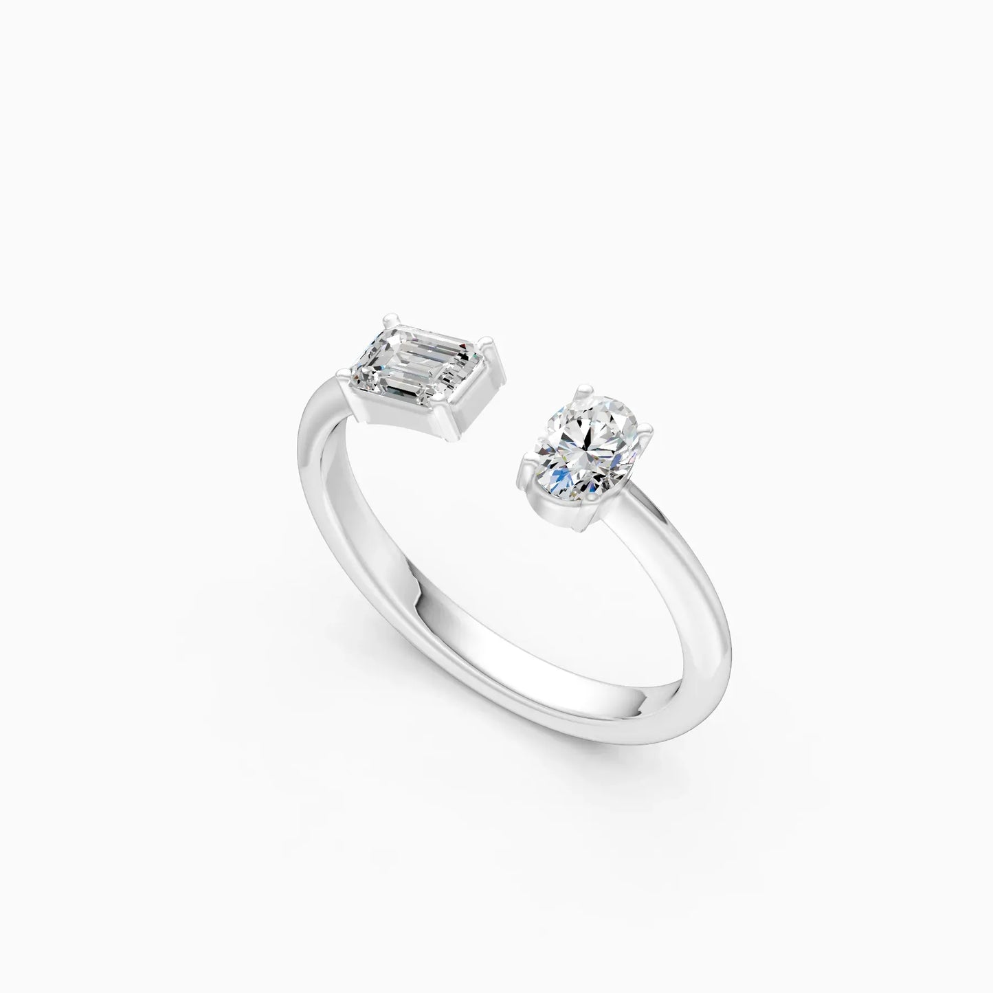 Delicate Open Cuff Diamond Women’s Band