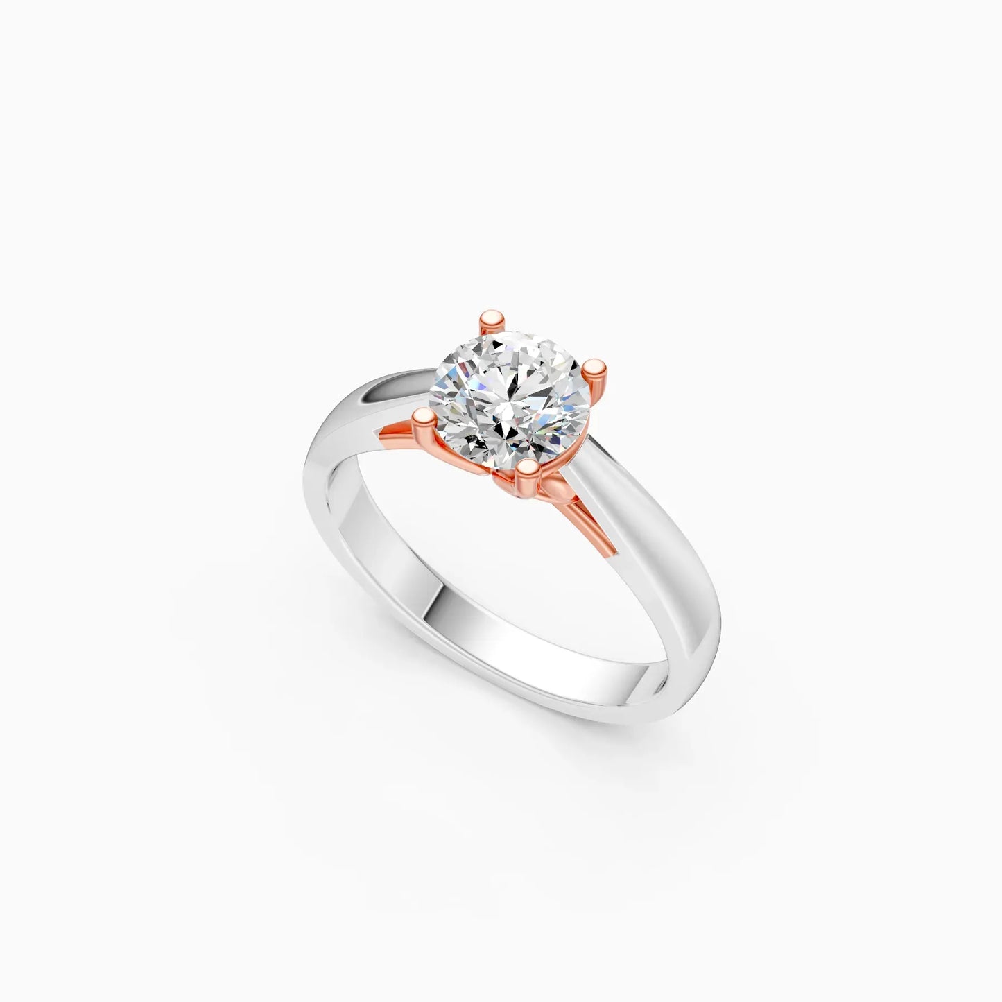 Classic Round Diamond Solitaire Engagement Ring