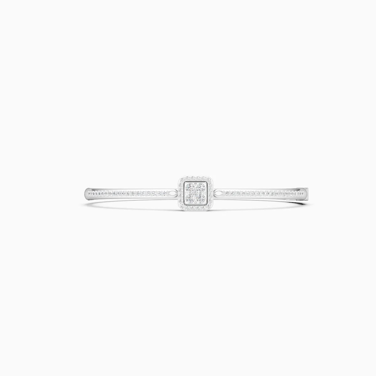 Elegant Square Frame Mini Diamond Bracelet