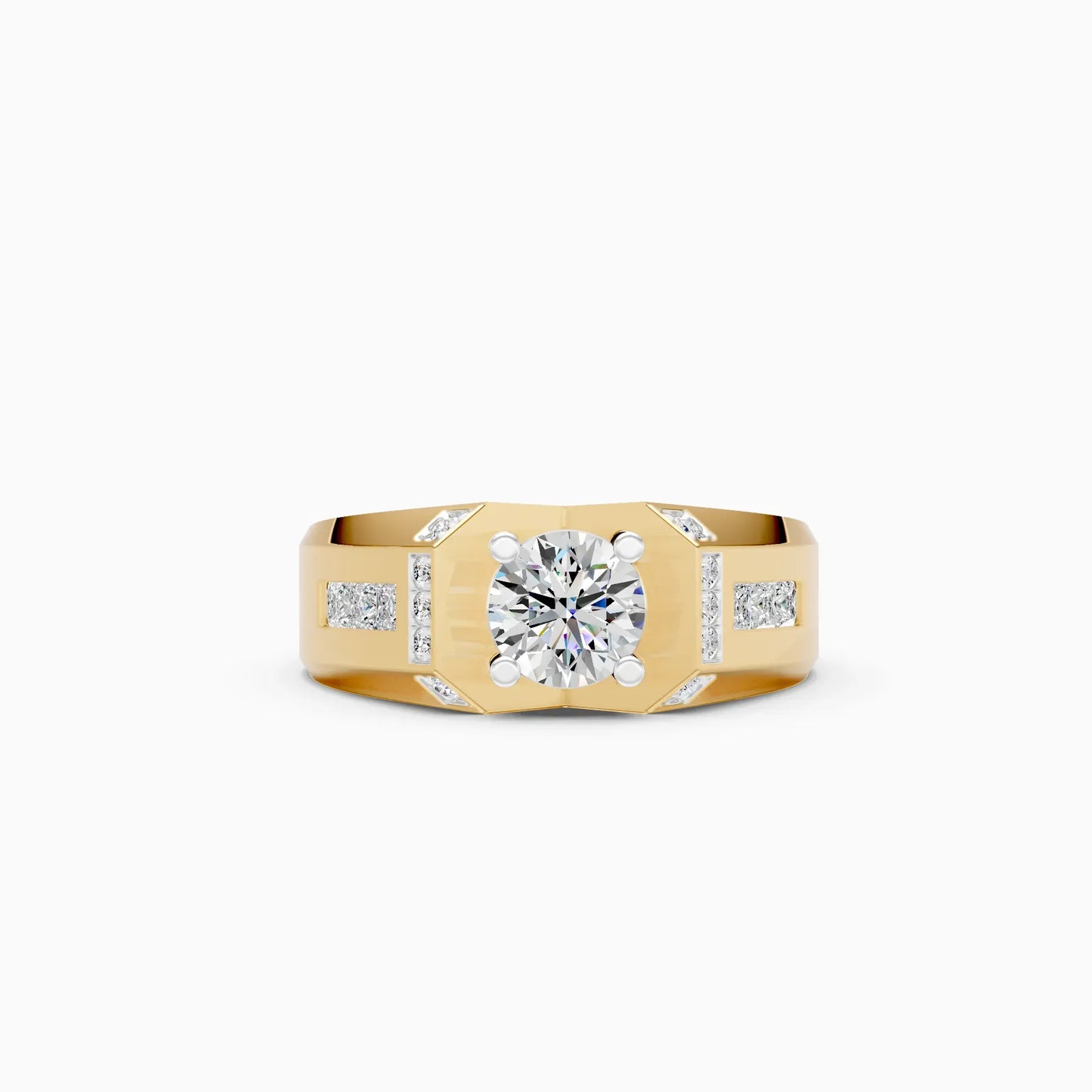 Modern Classic Solitaire Men's Ring