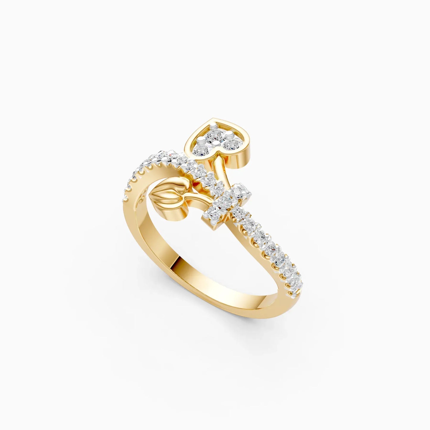 Eternal Bond Heart Diamond Ring