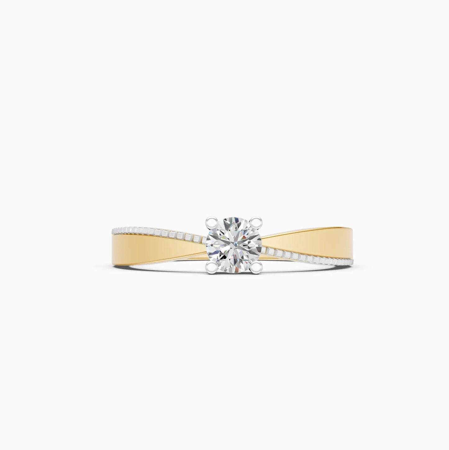 Designer Round Lab Grown Diamond Solitaire Ring