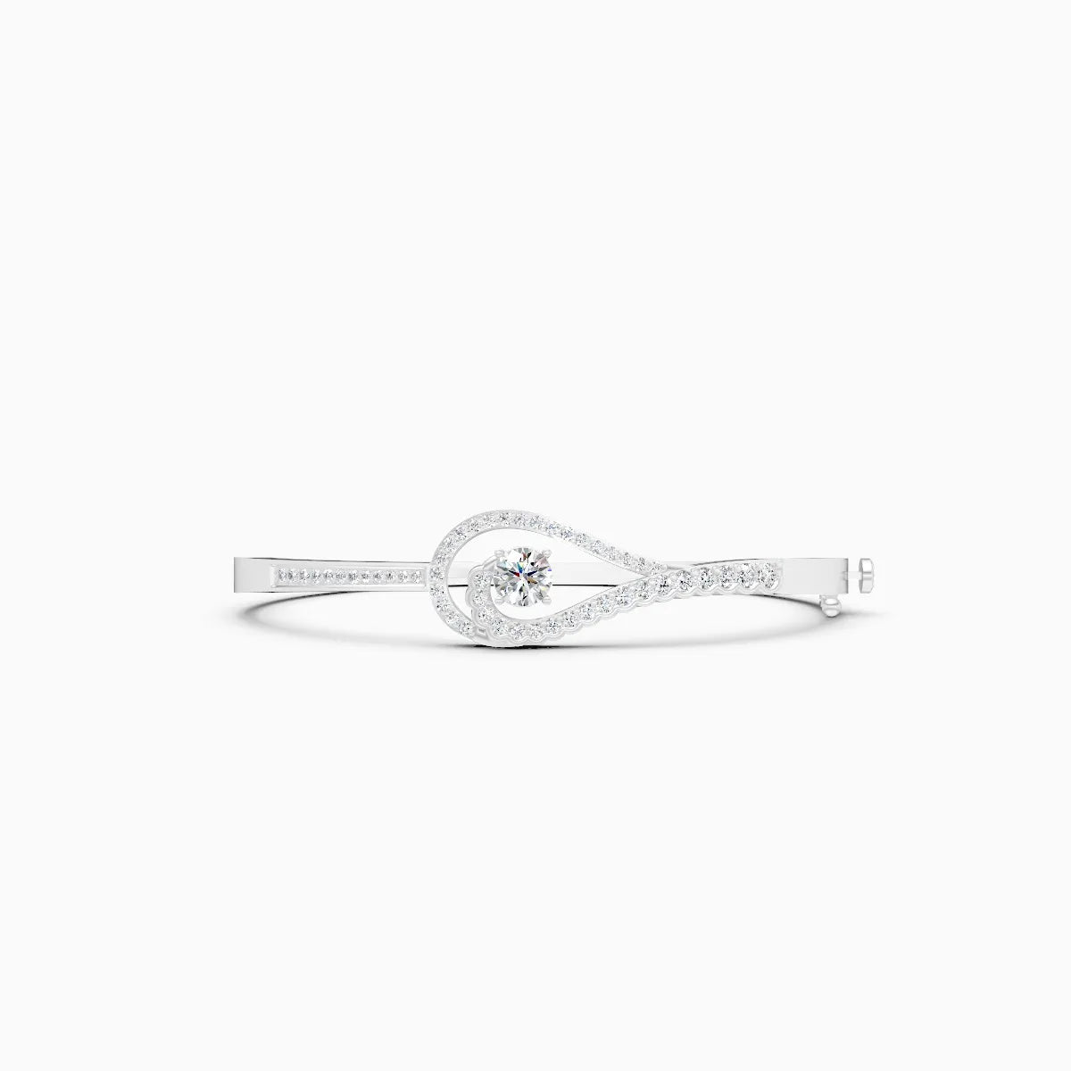 Eternal Swirl Lab-Grown Diamond Kada Bracelet