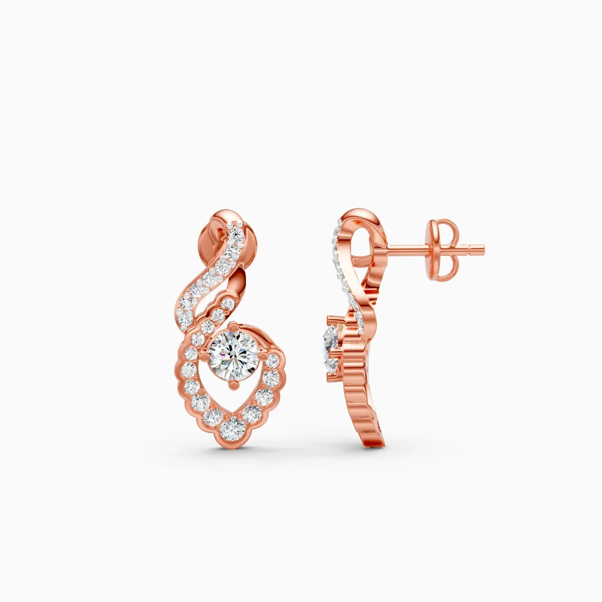 Flame of Love Lab Grown Diamond Earrings