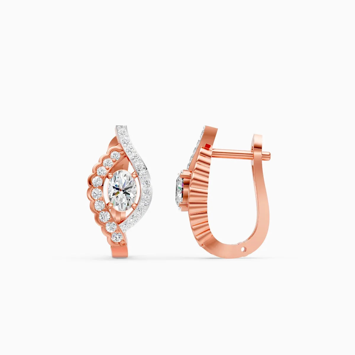 Divine Wave Lab-Grown Diamond Earrings