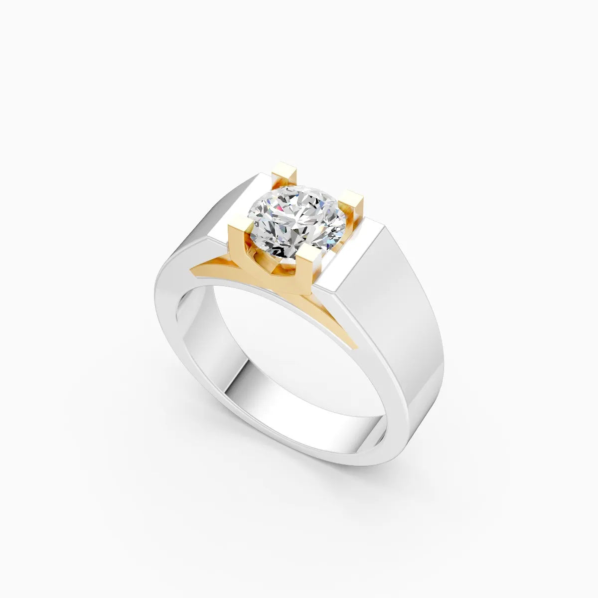 Classic Round Lab Grown Solitaire Diamond Ring