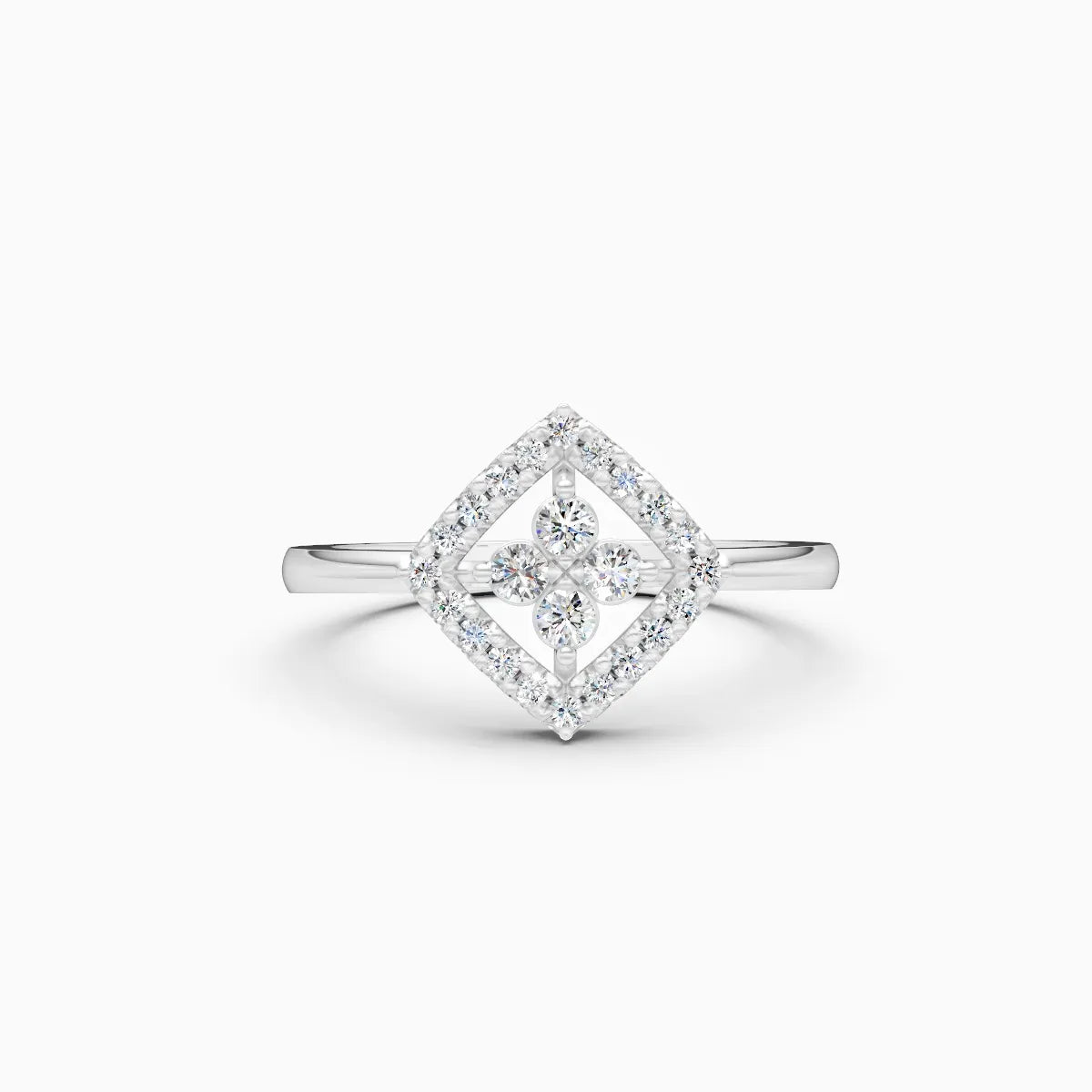 Dainty Square Lab Grown Diamond Ring