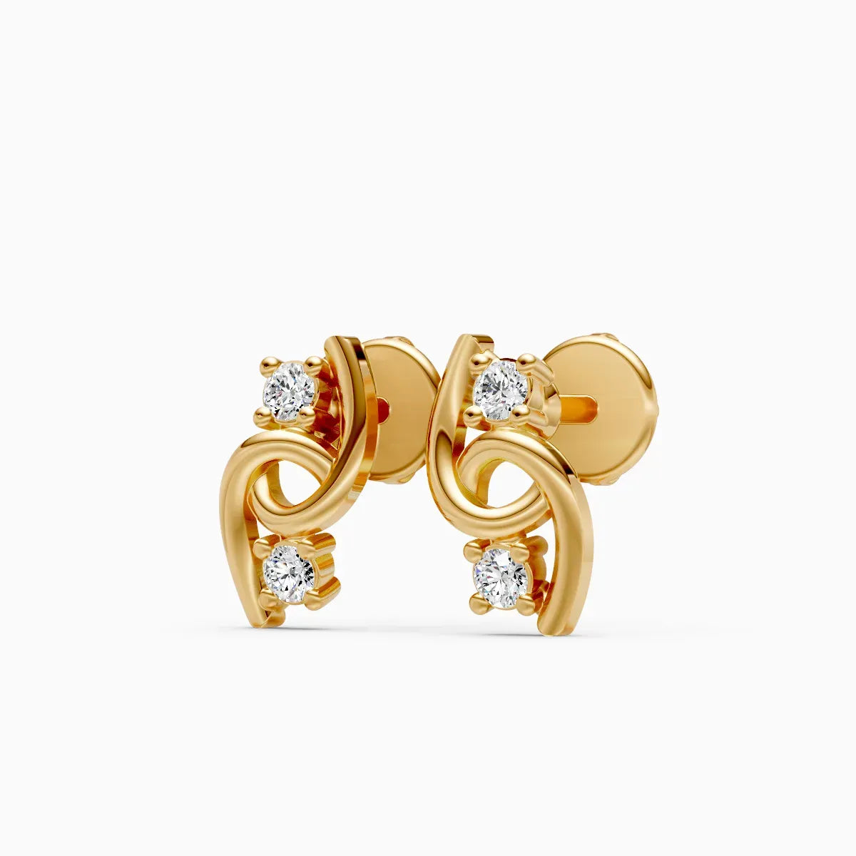 Twisted Diamond Studs