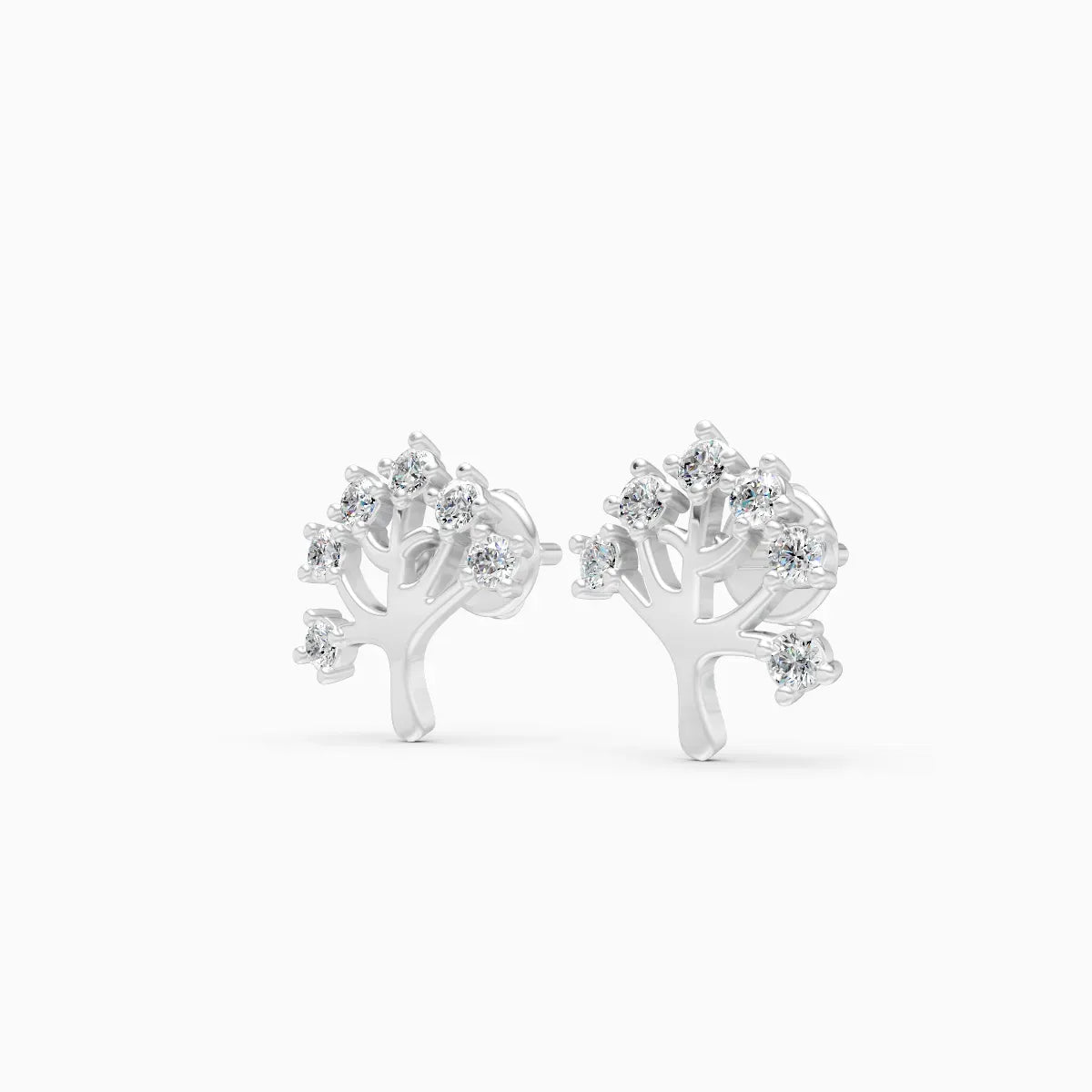 Diamond Tree Studs
