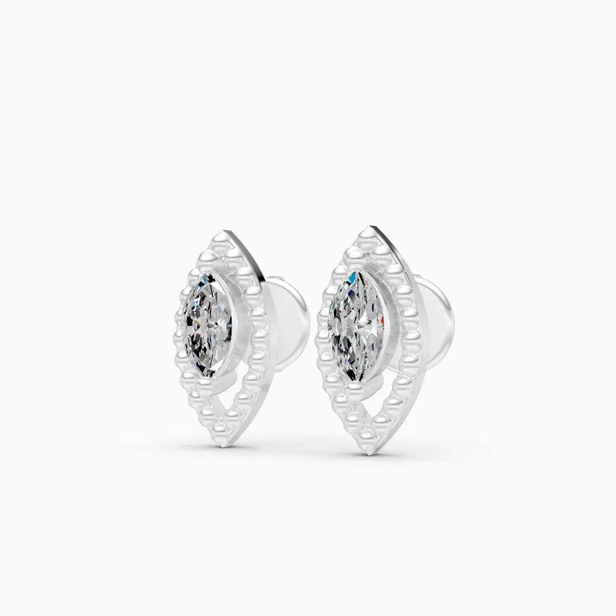 Marquise Diamond Stud Earrings