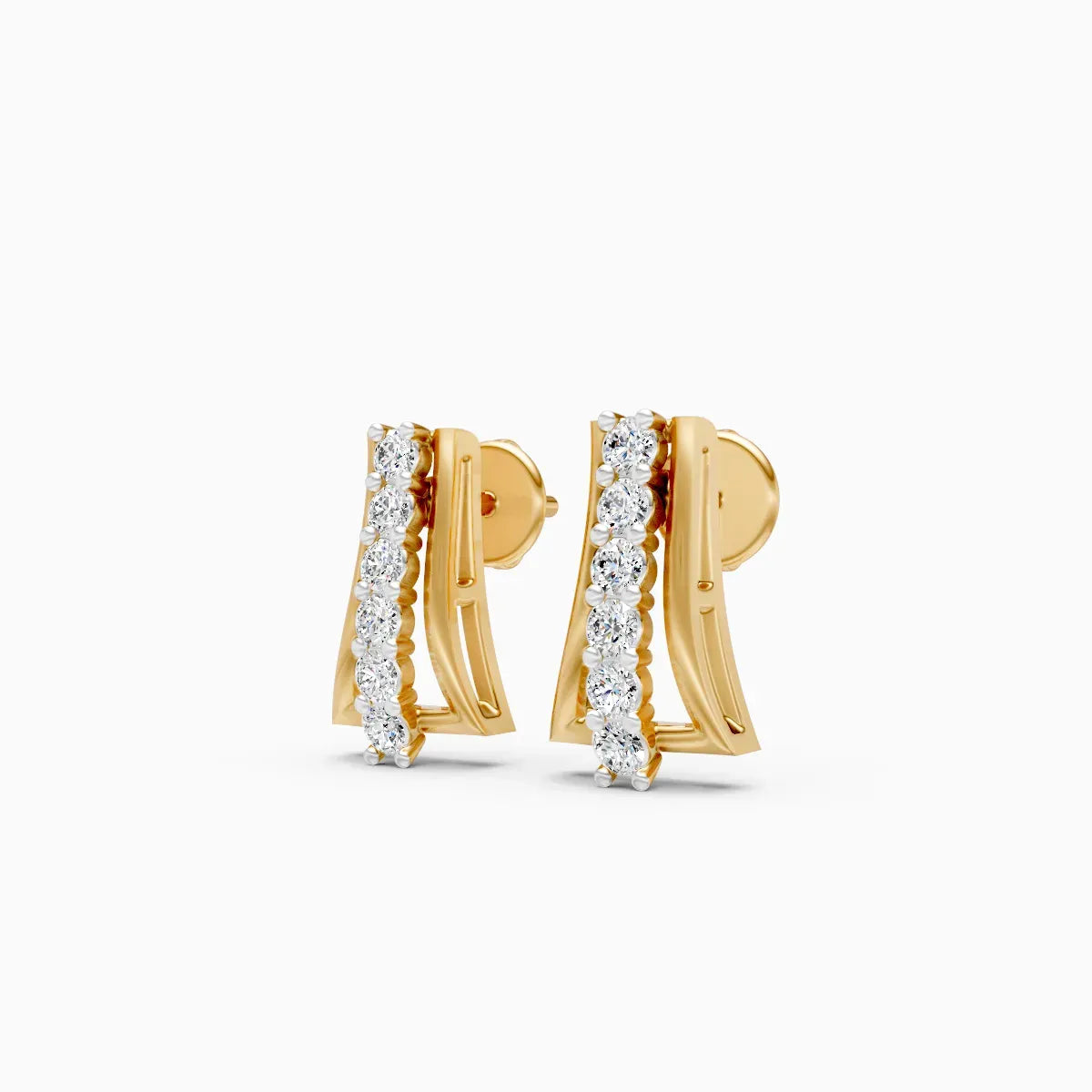 Diamond Curve Bar Studs