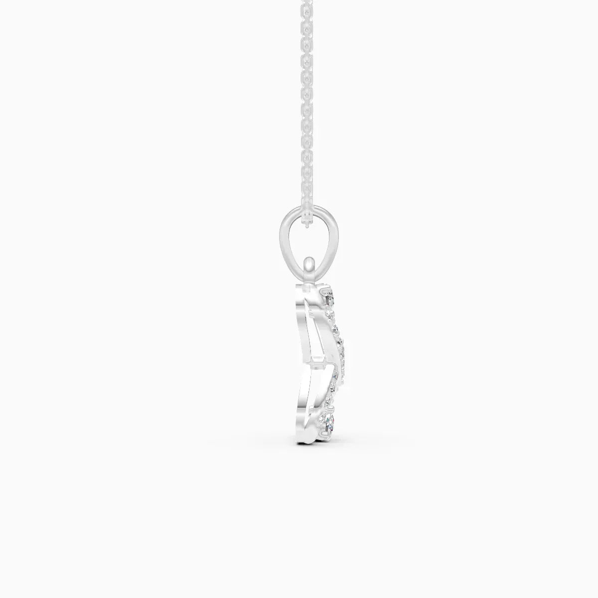 Infinity Heart Diamond Pendant