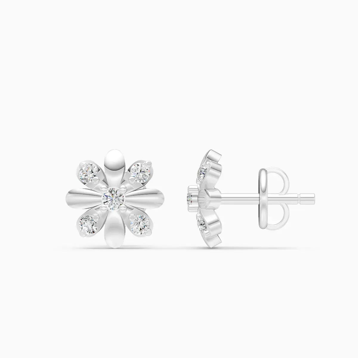 Petal Radiance Diamond Studs