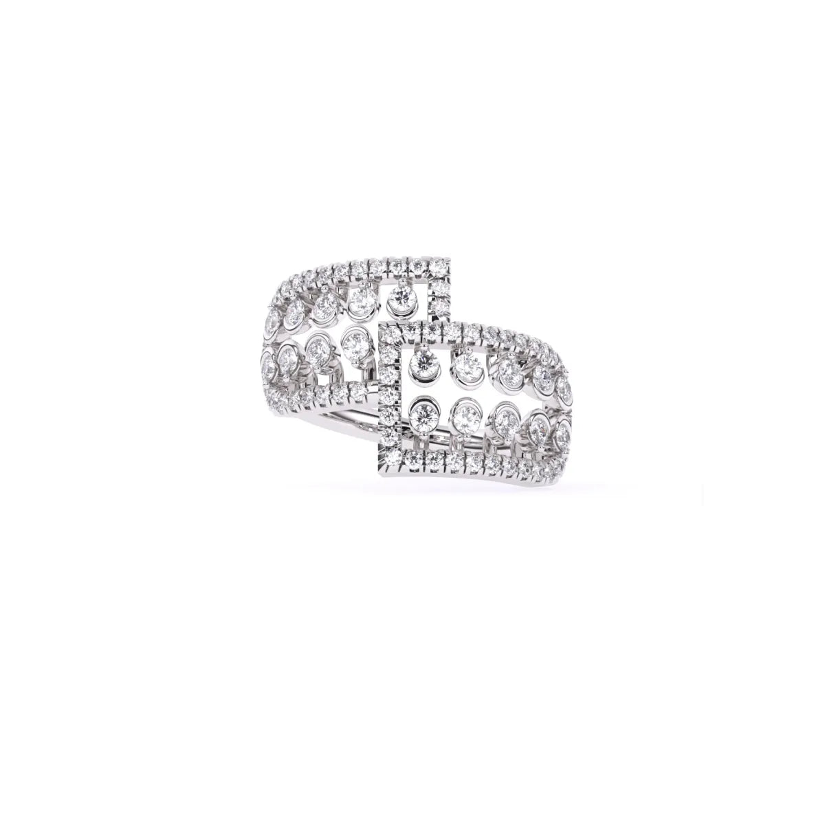 Art Deco Inspired lab Grown Diamond Anniversary Gift Ring