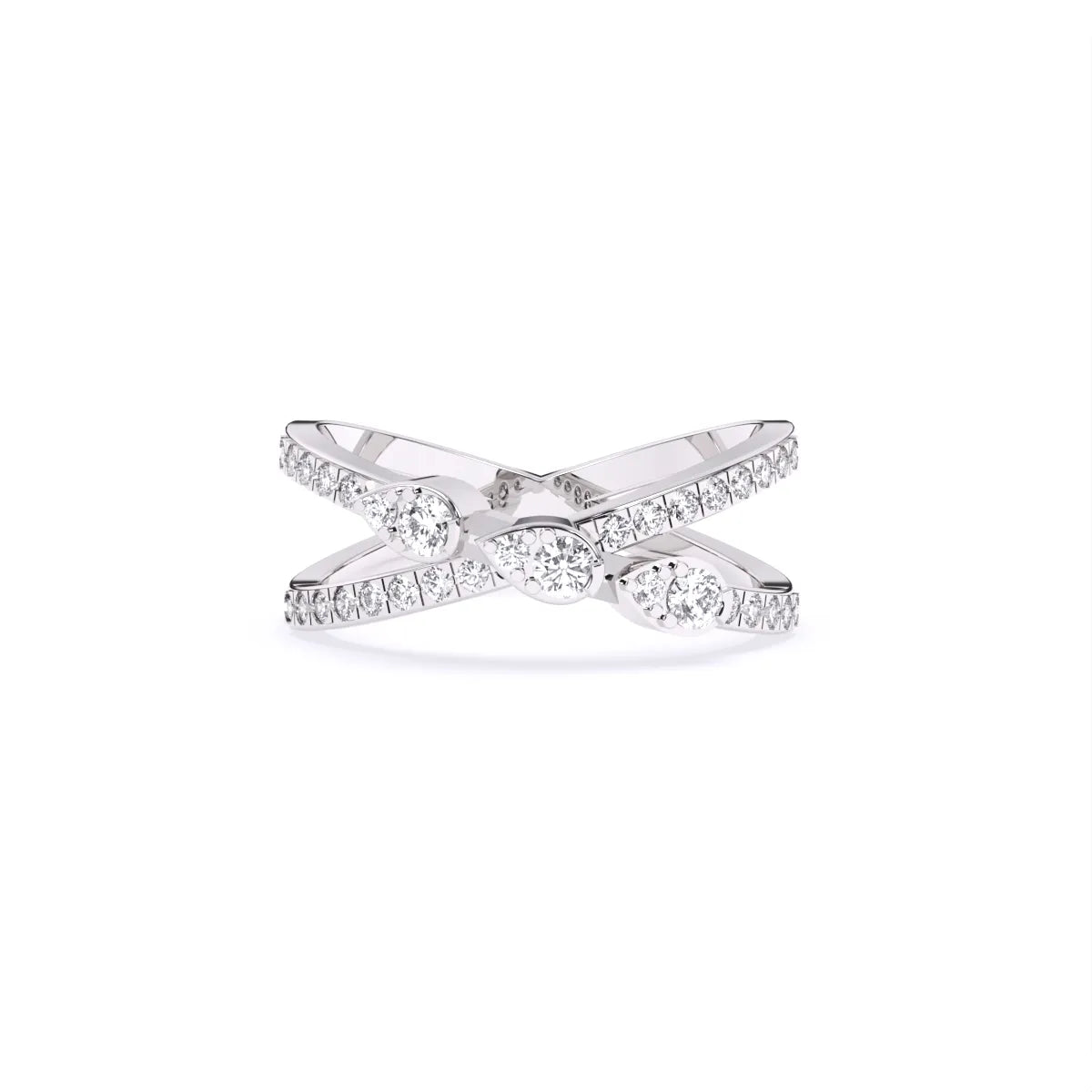 Split-Shank Pear & Round Lab Diamond Ring