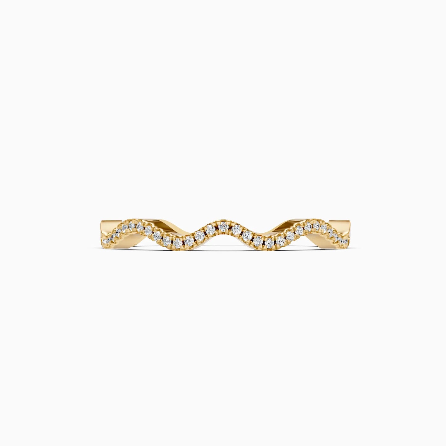 Lavish Wave Diamond Eternity Wedding Band