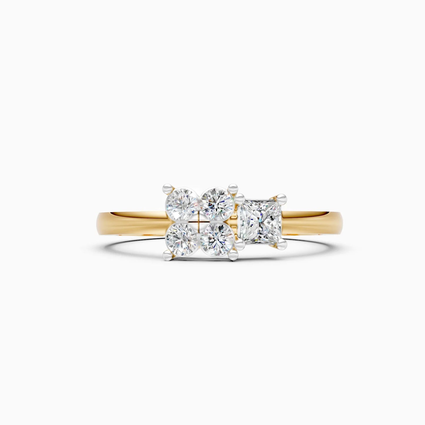 Floral Charm Lab Grown Diamond Ring
