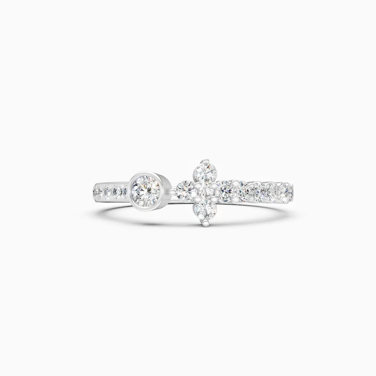 Round Minimalist Lab grown Diamond Ring