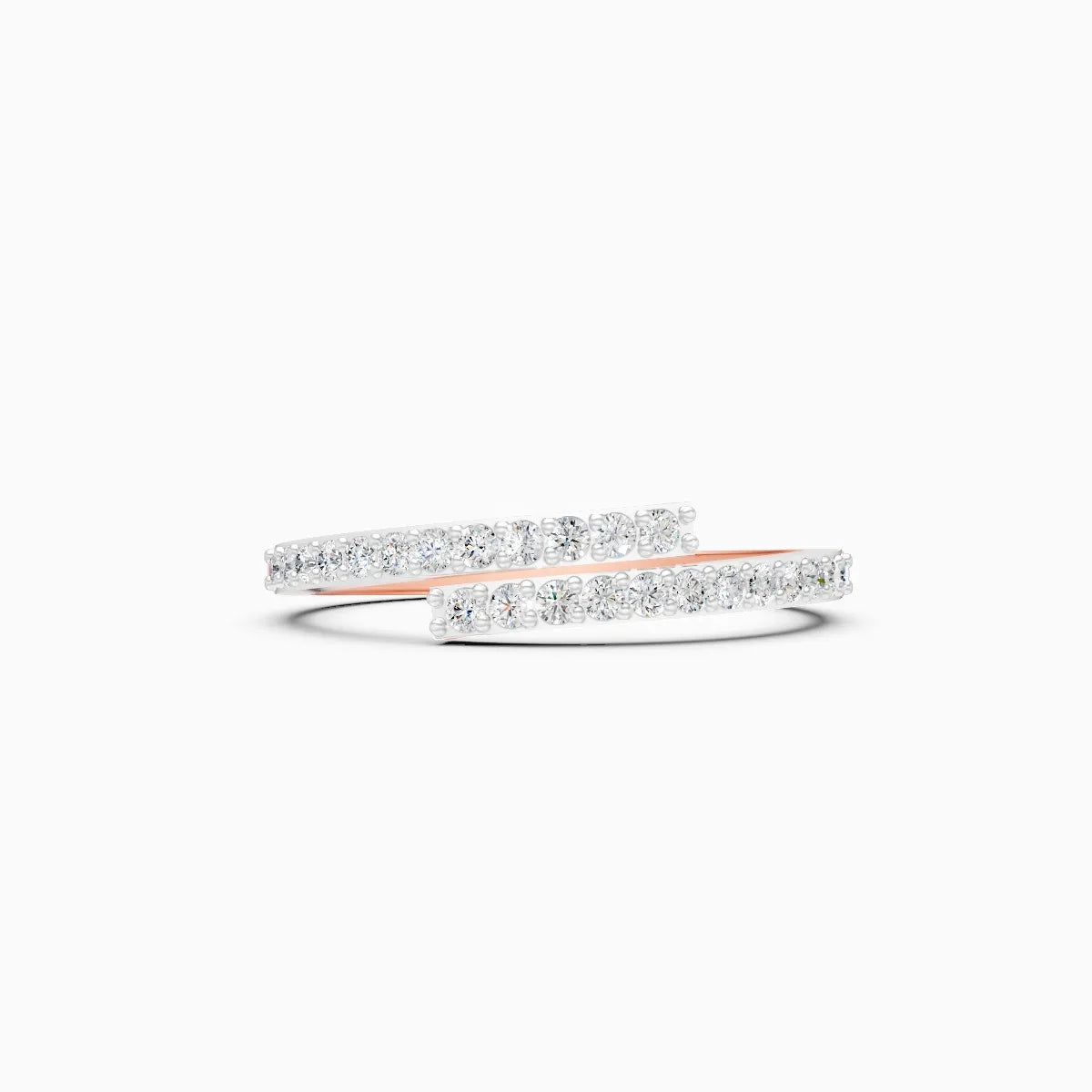 Split Bar Shine Diamond Ring
