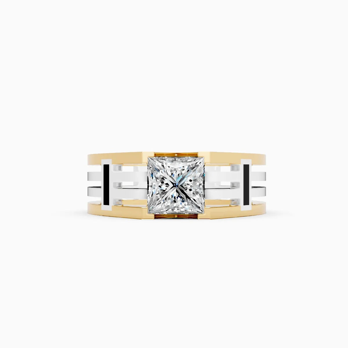 Powerful Princess Cut Lab Grown Diamond Ring