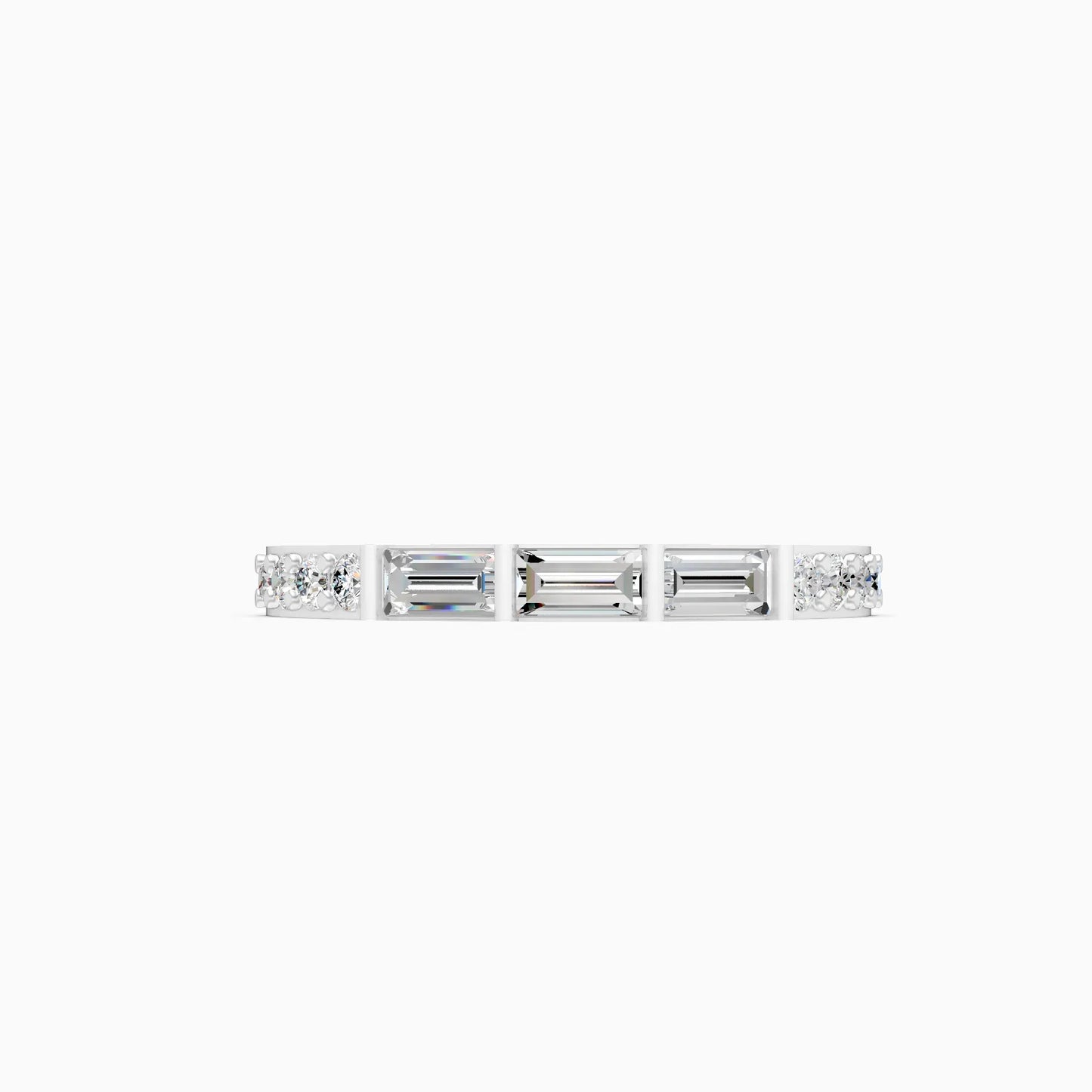 Lab Grown Diamond Half Eternity Band