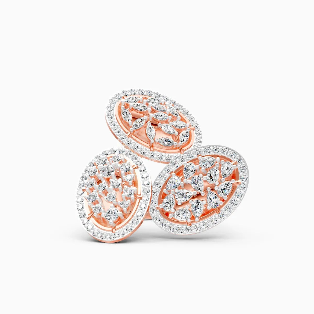 Oval Style Art Deco Cocktail Ring