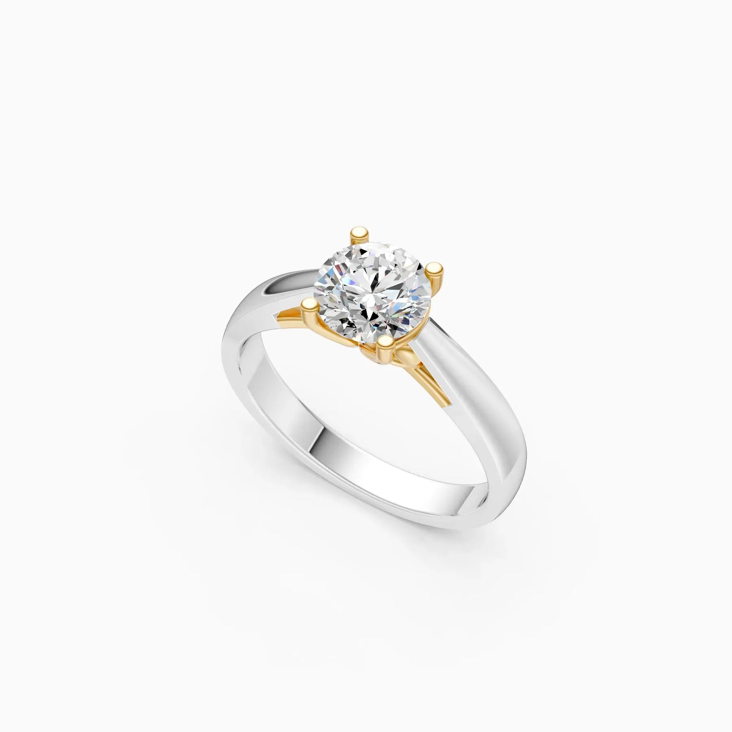 Classic Round Diamond Solitaire Engagement Ring