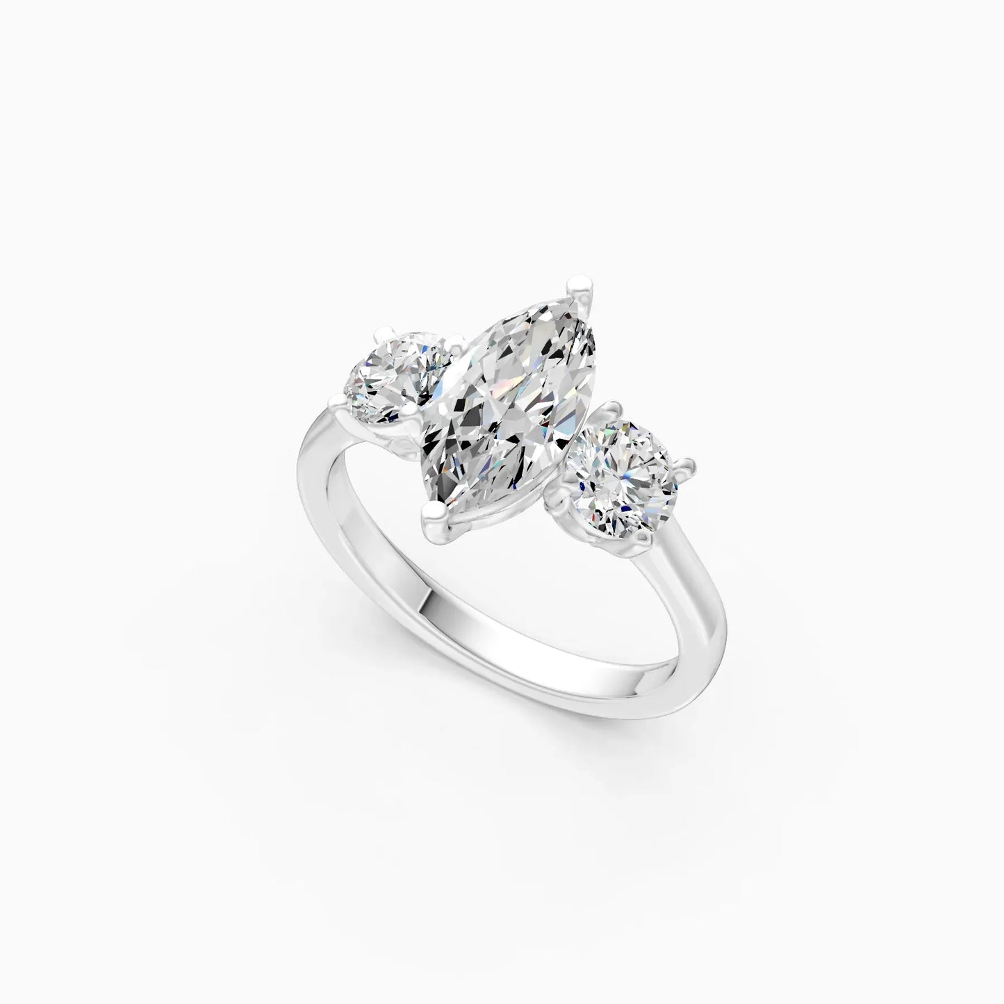 Ever Classic Three Stone Diamond Ring