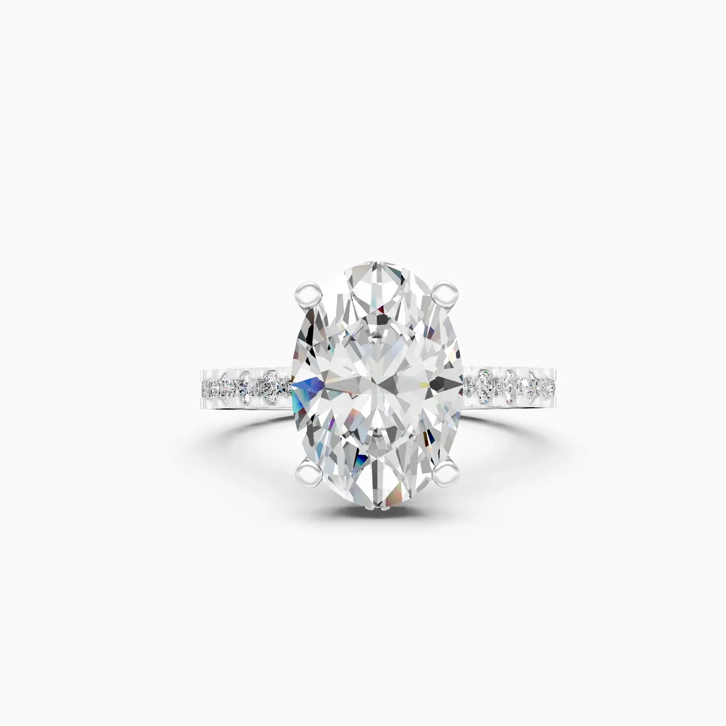 Spark With Oval Diamond Engagement Ring