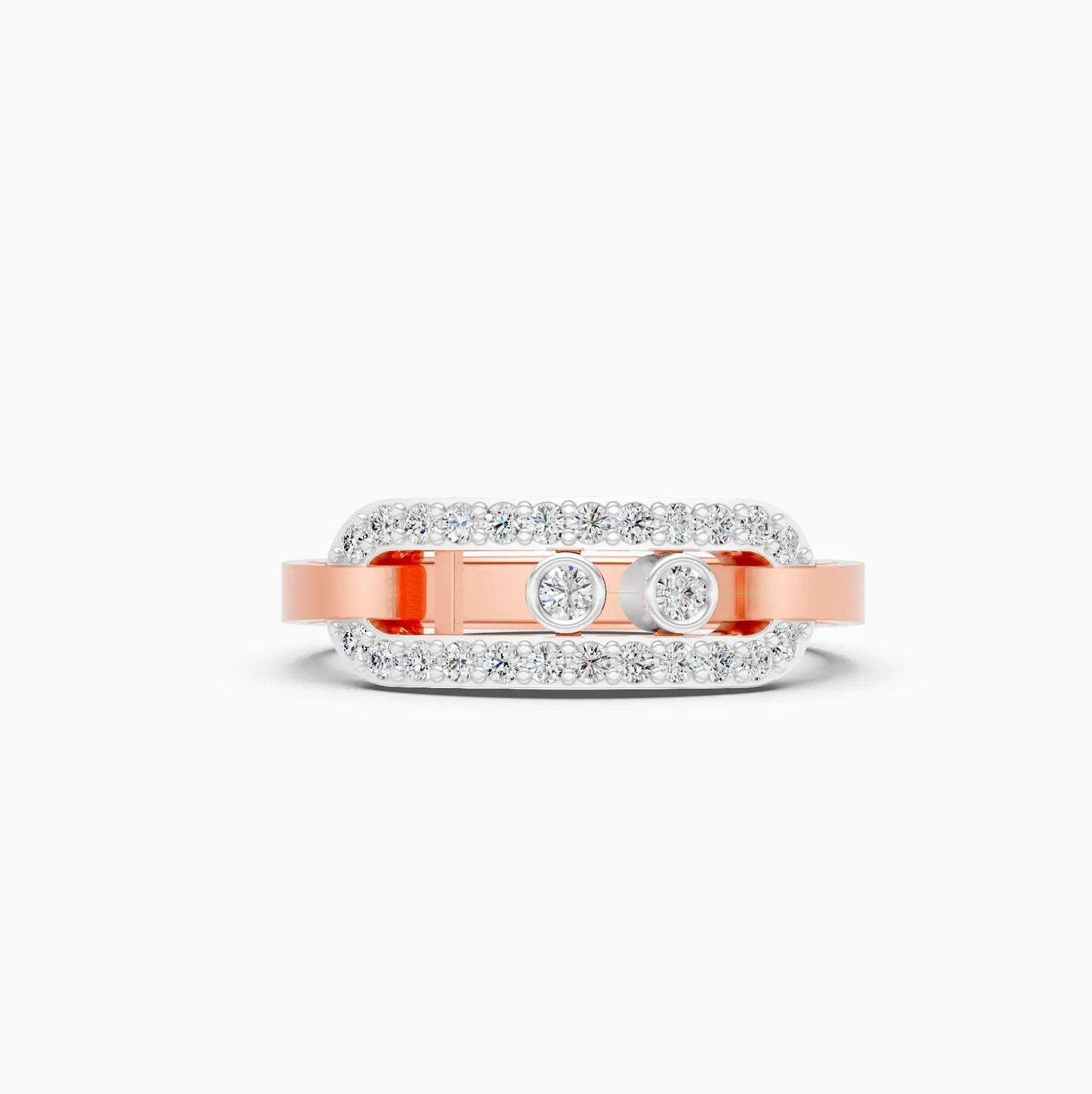 Lab Grown Diamond Open Hexagon Fancy Girls Ring