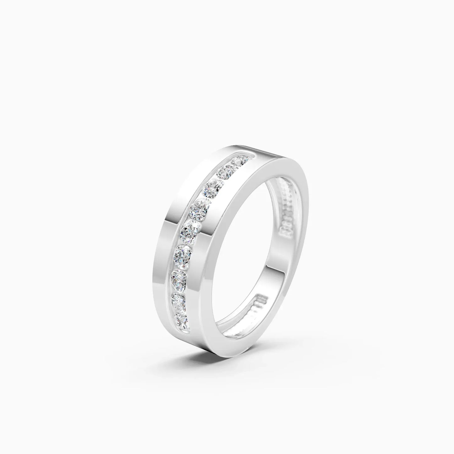Round Channel Settings Lab Diamond Band