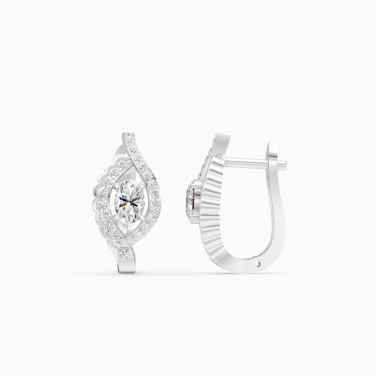 Divine Wave Lab-Grown Diamond Earrings