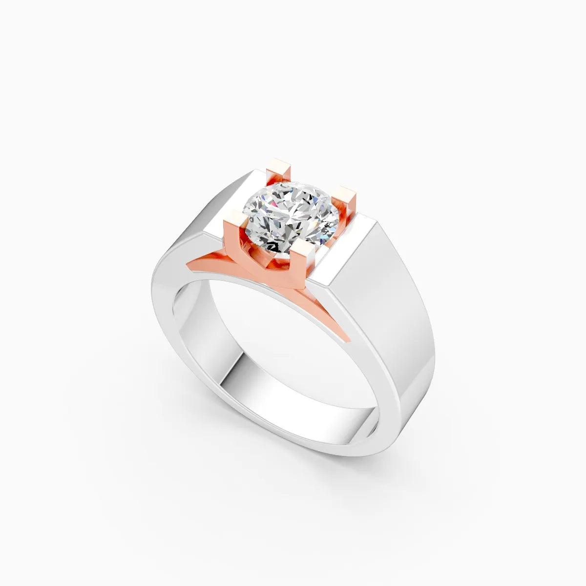 Classic Round Lab Grown Solitaire Diamond Ring