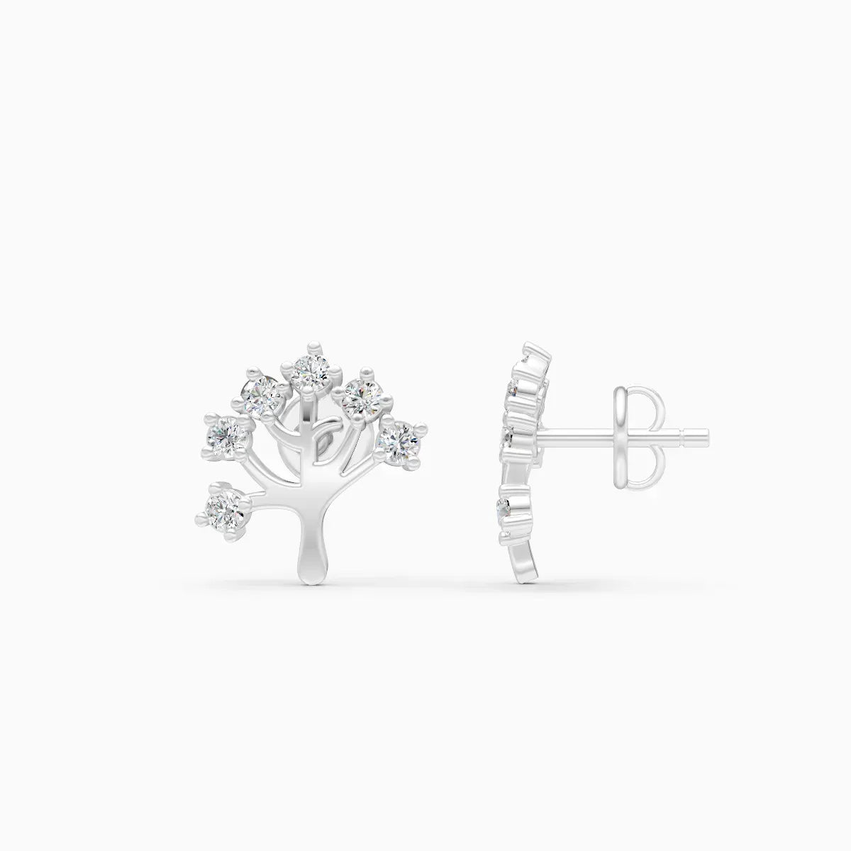 Diamond Tree Studs