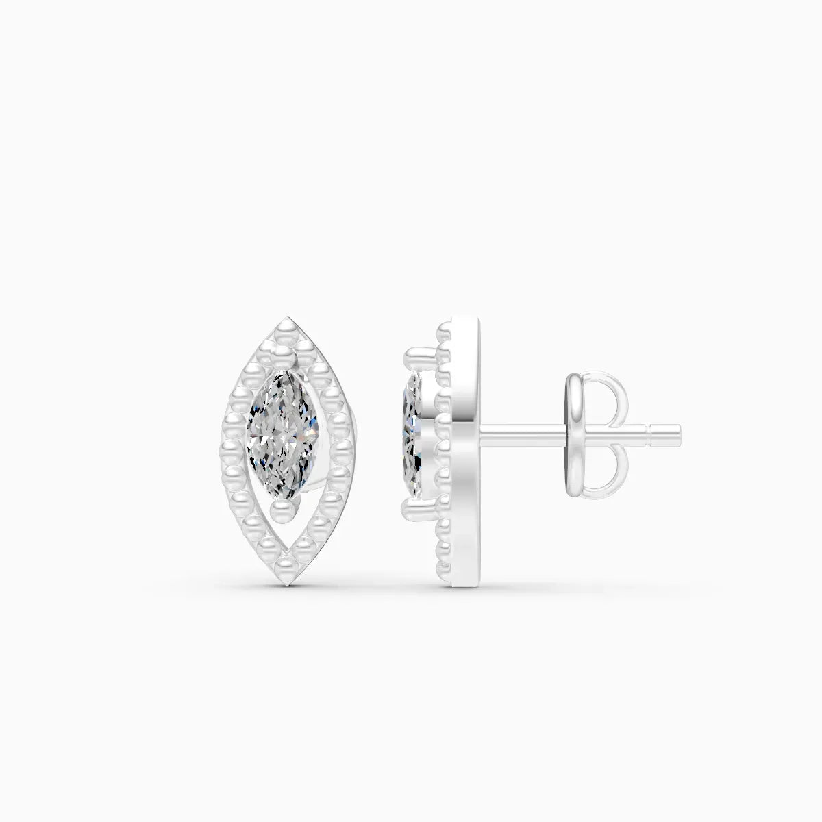 Marquise Diamond Stud Earrings