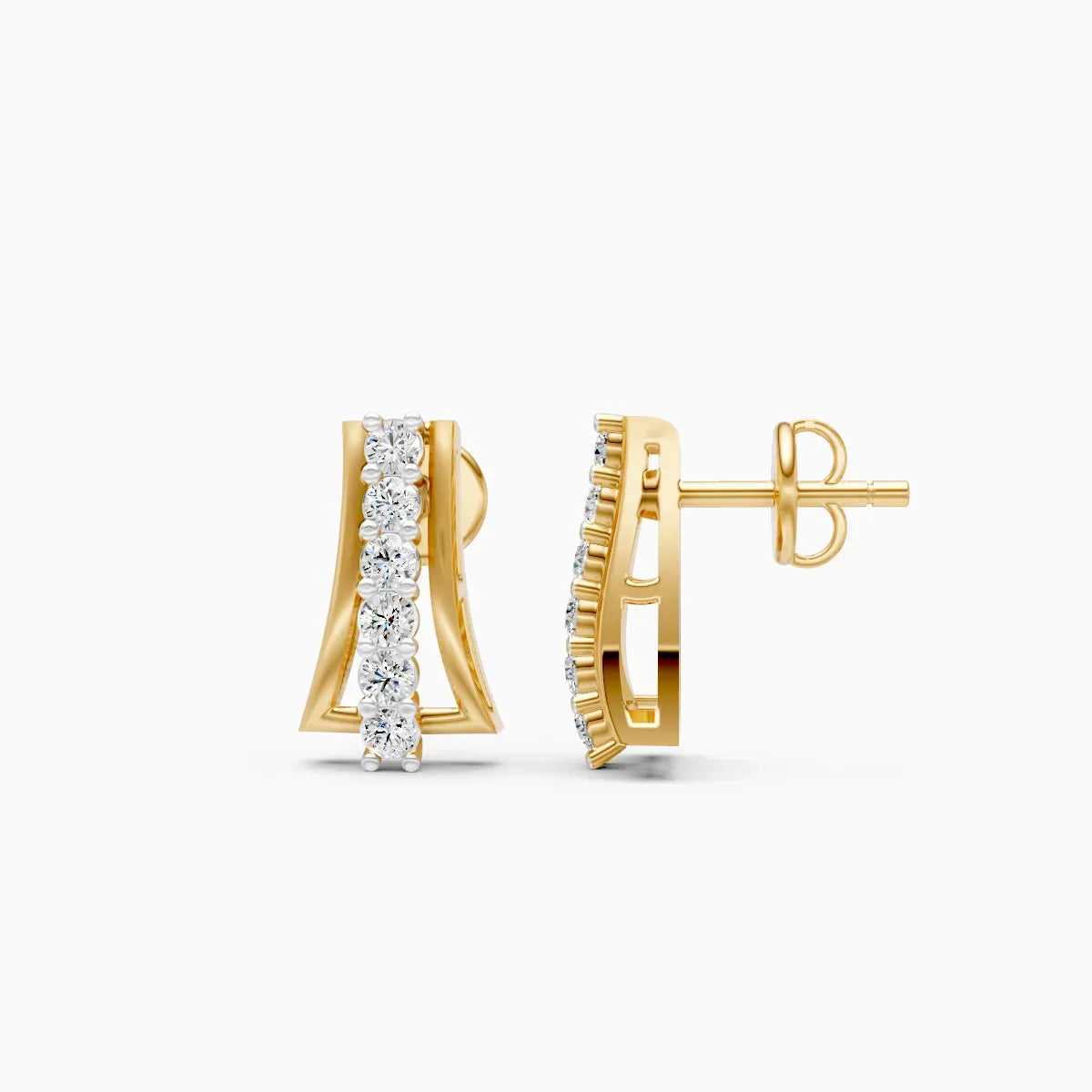 Diamond Curve Bar Studs