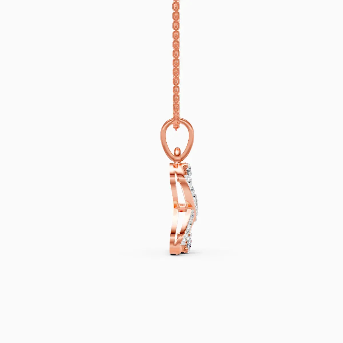 Infinity Heart Diamond Pendant