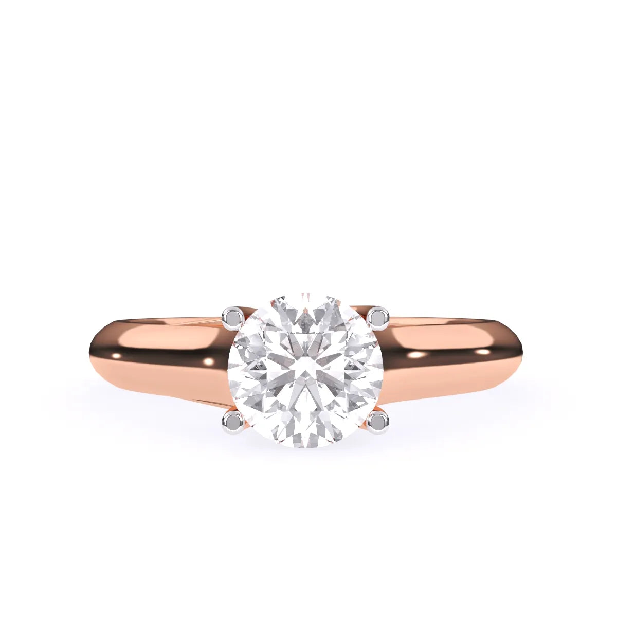 Round Solitaire Lab Grown Diamond Ring