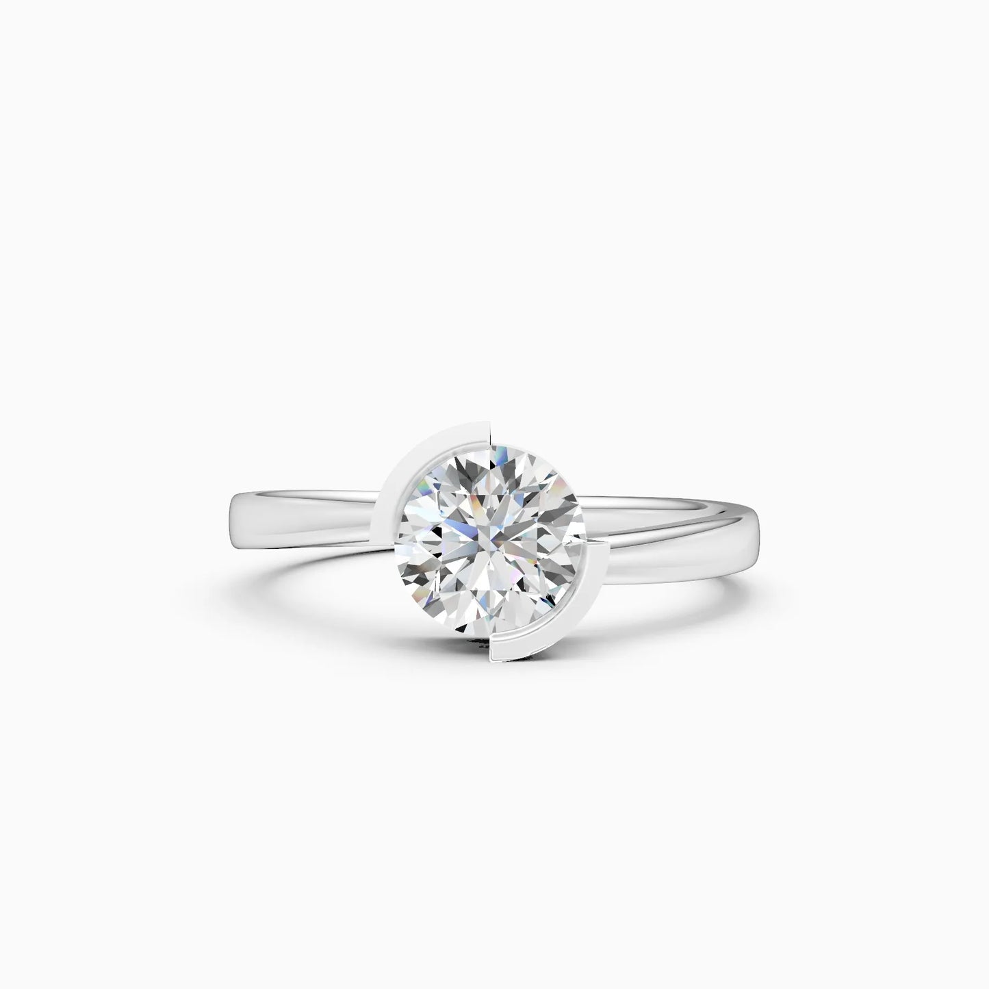 Signature Arc Lab Grown Diamond Solitaire Ring