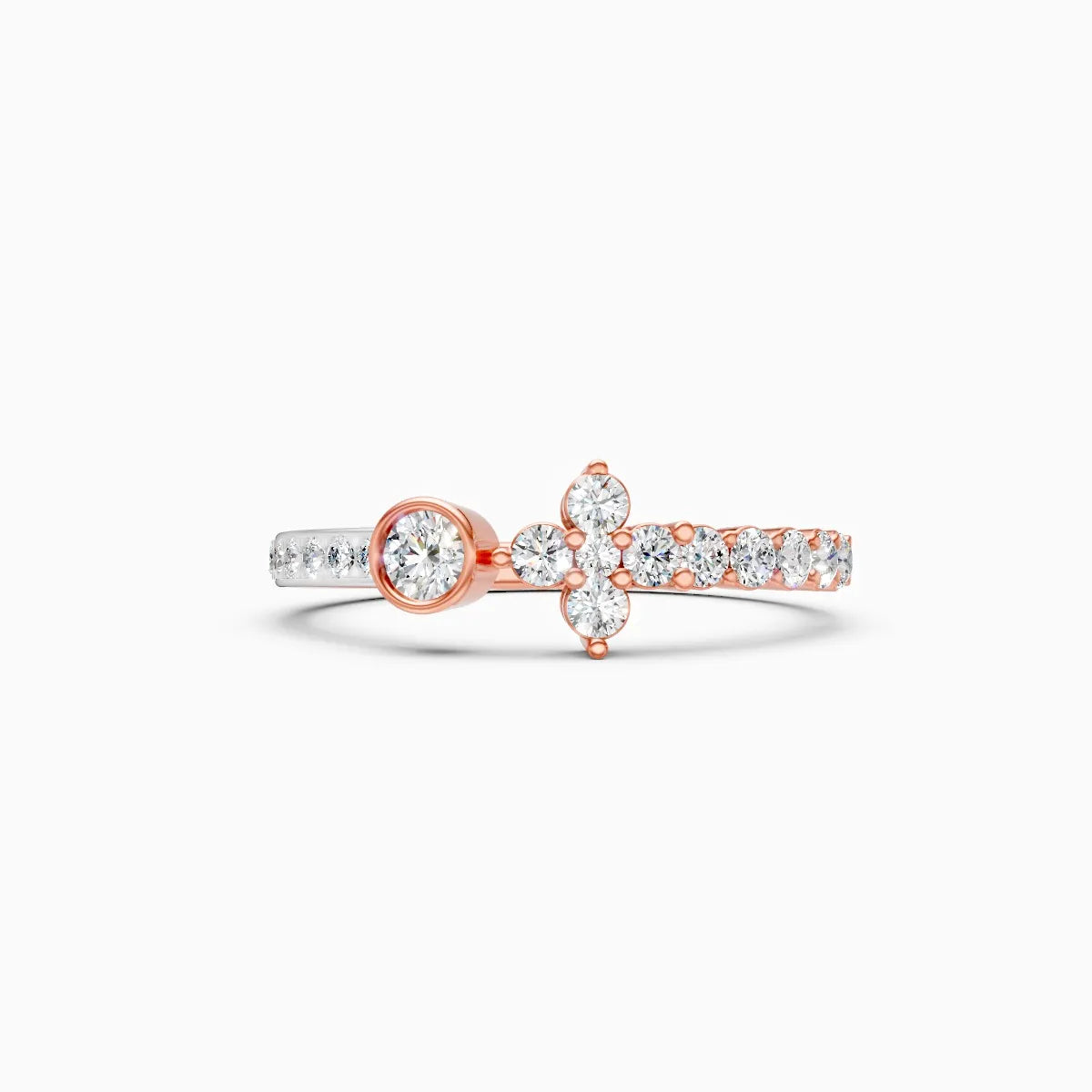 Round Minimalist Lab grown Diamond Ring