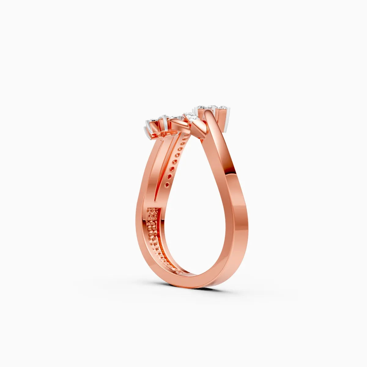 Daisy Duo Twist Diamond Ring