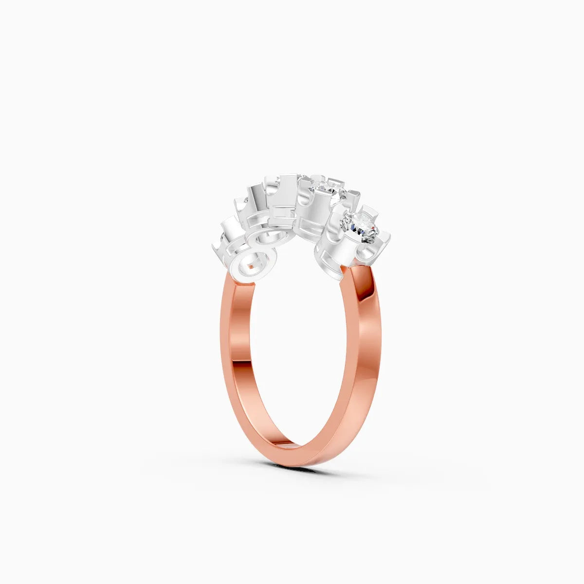 Delicate Five-Stone Diamond Band