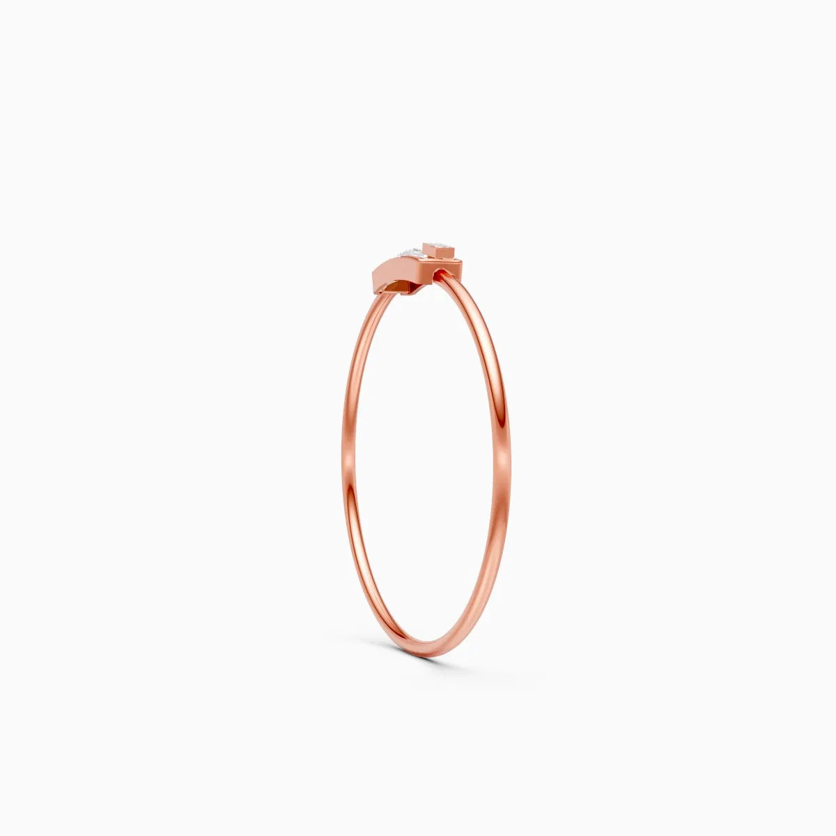 Elegant Rectangular motif Diamond Kada